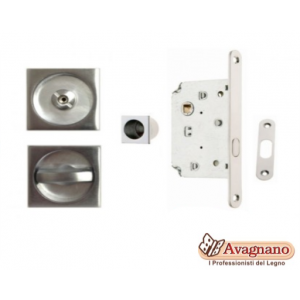 KIT INCASSO PORTE SCORREVOLI CROMO SATINATO - MARIVA