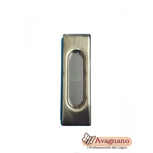 MANIGLIA INCASSO RETTANGOLARE CON FORO ORO LUCIDO - MARIVA