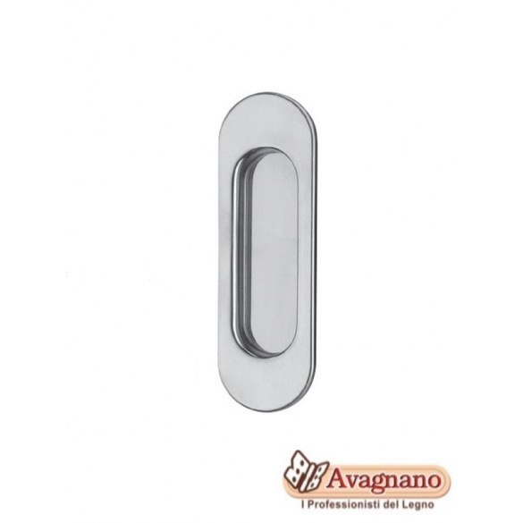 MANIGLIA INCASSO OVALE CON FORO ORO LUCIDO - MARIVA