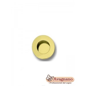 MANIGLIA INCASSO RETTANGOLARE CON FORO ORO LUCIDO - MARIVA