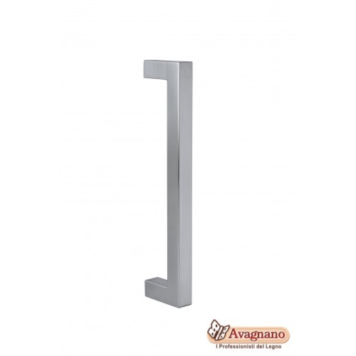 MANIGLIONE SPIGOLA DRITTO CROMO SATINATO - MARIVA