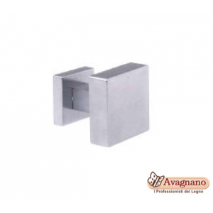 POMOLO CUBO FISSO CROMO SATINATO - MARIVA