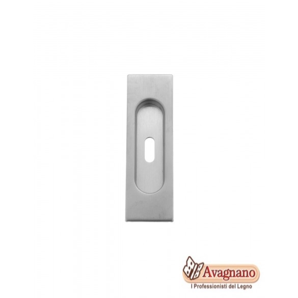 MANIGLIA INCASSO RETTANGOLARE CON FORO ORO LUCIDO - MARIVA