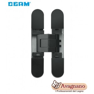 CERNIERA A SCOMPARSA PER MOBILI CEAM 929 REGOLAZIONE 3D NERO OPACO