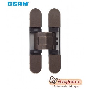 CERNIERA A SCOMPARSA PER MOBILI CEAM 929 REGOLAZIONE 3D BRONZO