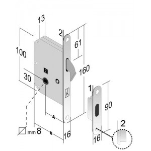 SERRATURA MAGNETICA B-MAG - BONAITI 2