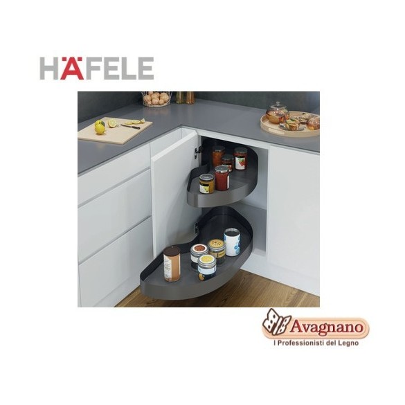 CESTO GIREVOLE ESTRAIBILE LAVA CORNERSTONE MAXX SX - HAFELE