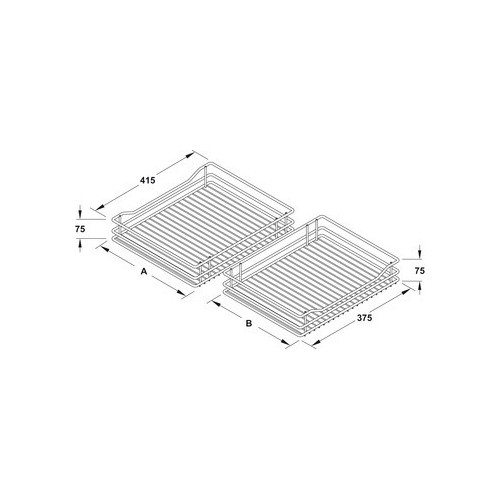 GUARNITURA AD ESTRAZIONE TOTALE COR FLEX  - HAFELE