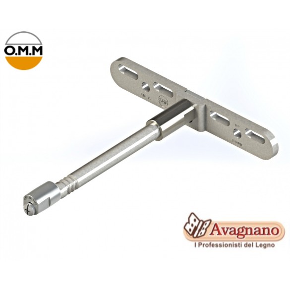REGGIMENSOLA A SCOMPARSA CON PIASTRA REGOLABILE 3D 120 MM - O.M.M.