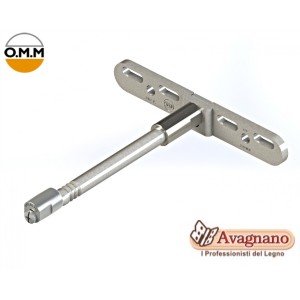 REGGIMENSOLA A SCOMPARSA CON PIASTRA REGOLABILE 3D 120 MM - O.M.M.