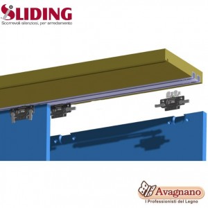 GUARNITURA PER ANTINE MOBILI COLIBRI 30 KG CLIP RAPIDA LEGNO - SLIDING