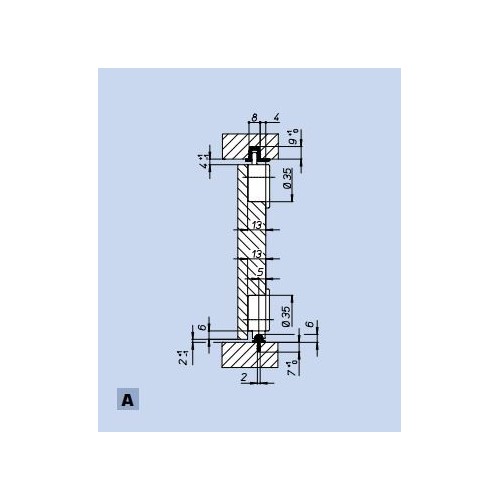 KIT ANTE A TRASCINAMENTO PER LEGNO - SLIDING