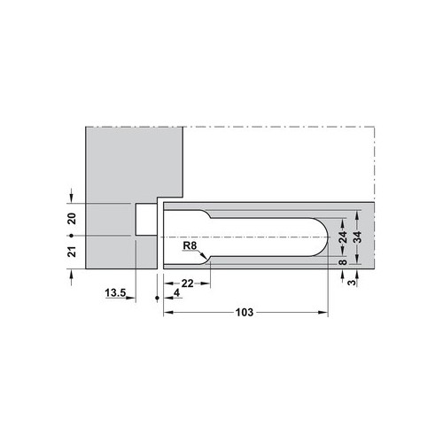 KIT CERNIERA A BILICO CROMO SAT CIR - SFS
