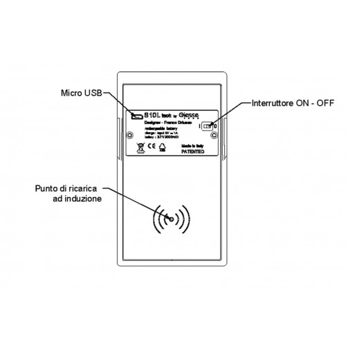 FARETTO S10L TECH RICARICABILE SENSORE MOVIMENTO - GIESSE TECH