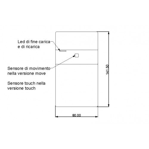 FARETTO S10L TECH RICARICABILE SENSORE MOVIMENTO - GIESSE TECH