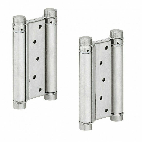 COPPIA DI CERNIERA A MOLLA DOPPIA AZIONE NICHELATA - IBFM