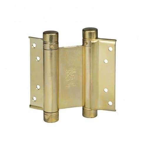 COPPIA DI CERNIERA A MOLLA DOPPIA AZIONE 29/75 OTTONATA - IBFM