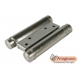 COPPIA DI CERNIERA A MOLLA DOPPIA AZIONE NICHELATA - IBFM