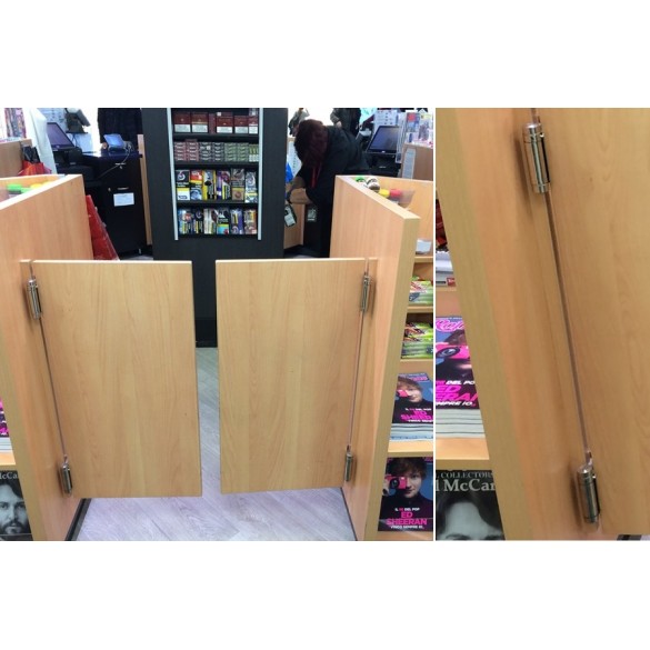 COPPIA DI CERNIERA A MOLLA DOPPIA AZIONE 29/75 OTTONATA - IBFM