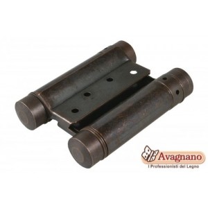 COPPIA DI CERNIERA A MOLLA DOPPIA AZIONE 29/75 BRONZATA - IBFM