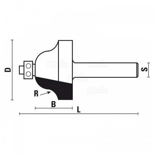 FRESE HW A DOPPIO RAGGIO CON CUSCINETTO Z2 - KLEIN