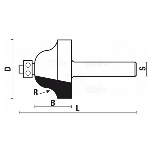 FRESE HW A DOPPIO RAGGIO CON CUSCINETTO Z2 - KLEIN