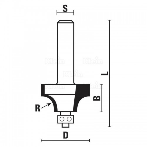 FRESA HW A RAGGIO CONCAVO CON CUSCINETTO Z2 - KLEIN