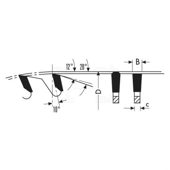 FRESA PER CANALI HW INTEGRALI G.6 D.3mm - A101.030.R - KLEIN