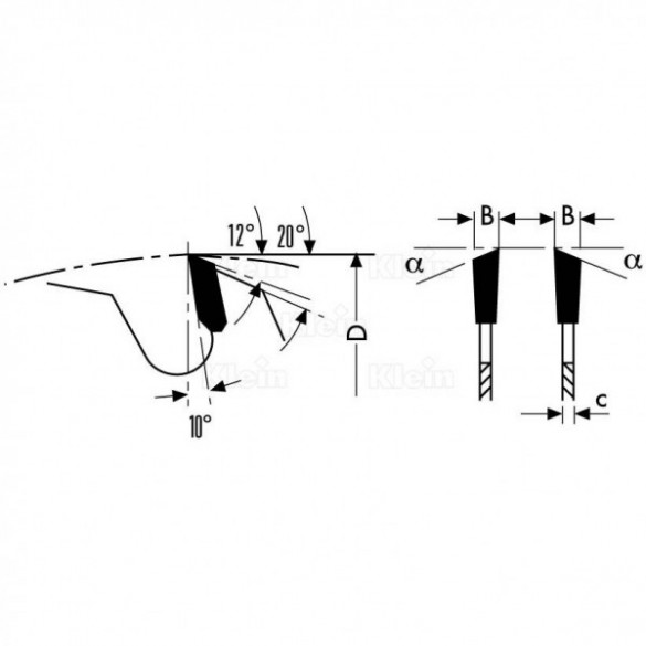 LAMA CIRCOLARE UNIVERSALE HW D.300mm - CBS300.04830 - KLEIN