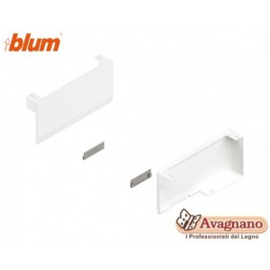BLUM AVENTOS HK per anta a ribalta standard, Set placchette di copertura, destro+sinistro BIANCO