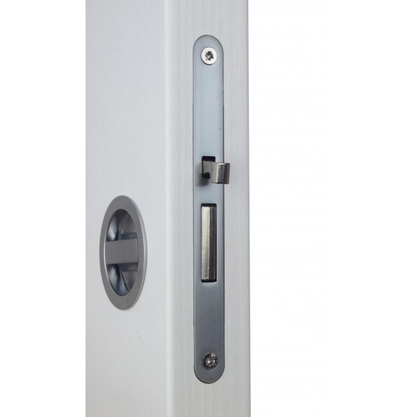 KIT INCASSO PORTE SCORREVOLI CROMO SATINATO - MARIVA
