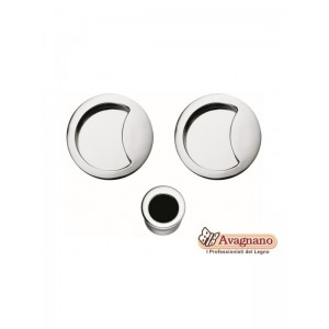 KIT MANIGLIA INCASSO PORTE SCORREVOLI QUADRO ID311BZG CROMO LUCIDO - COLOMBO DESIGN