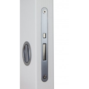 KIT INCASSO PORTE SCORREVOLI CROMO SATINATO - MARIVA 2