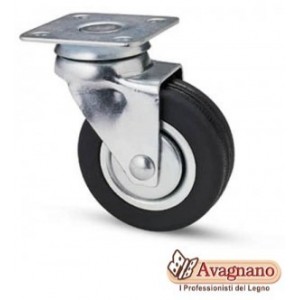 RUOTA CON SUPPORTO A PIASTRA GIREVOLE D.40, 601NGD40 - ROCARR