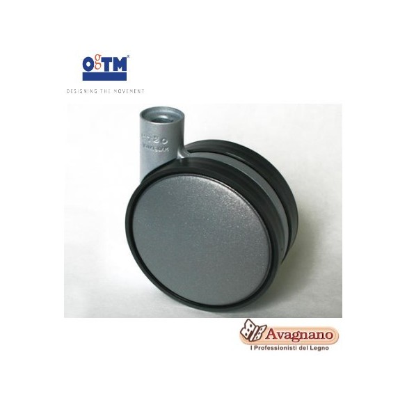 RUOTA CON PIASTRA FISSA D.40, 622NG40 - ROCARR