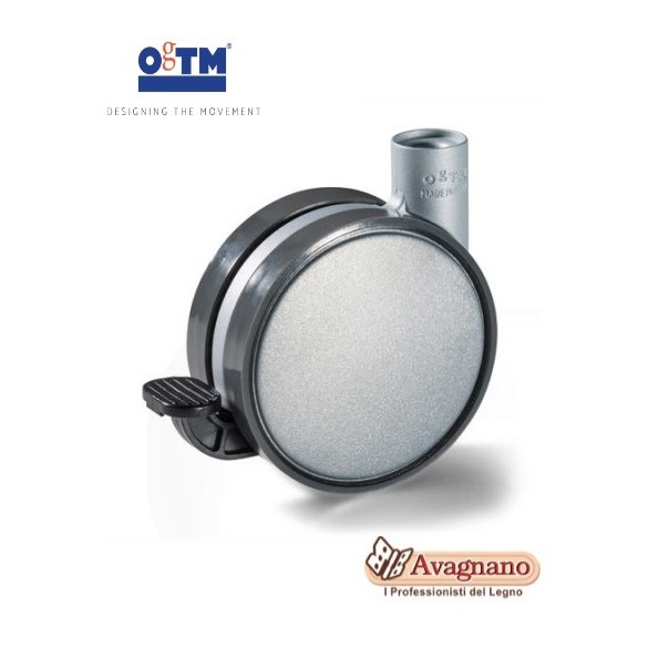 RUOTA CON PIASTRA FISSA D.40, 622NG40 - ROCARR