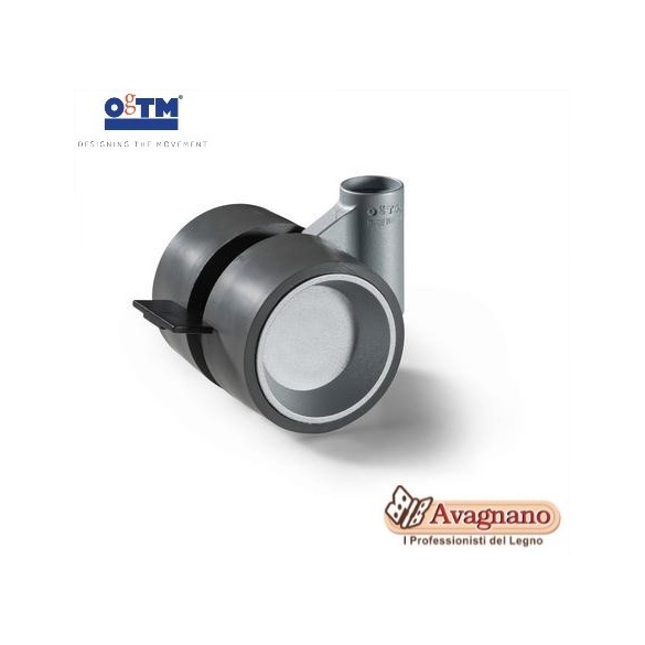 RUOTA CON PIASTRA FISSA D.40, 622NG40 - ROCARR