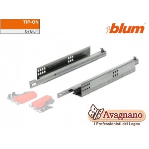 BLUM TANDEM plus estr. totale, 30 kg, LN 350 mm, per adattatore, sinistra/destra