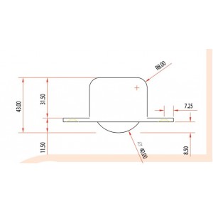 RUOTA CON PIASTRA FISSA D.40, 622NG40 - ROCARR 2