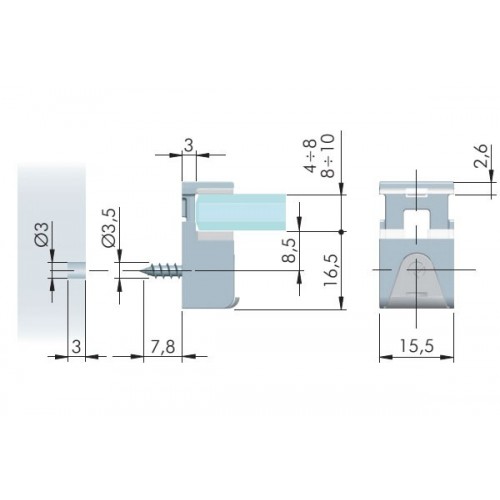 REGGICRISTALLO KUBIC - LIVENZA