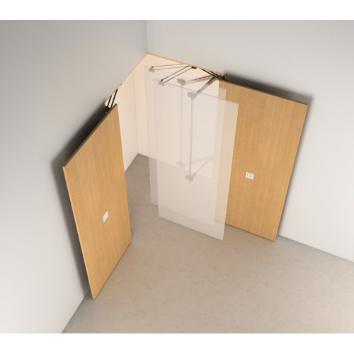 SISTEMA ROTOTRASLANTE PER MOBILE MOTION-V0 GRIGIO/ALLUMINIO - SERVETTO