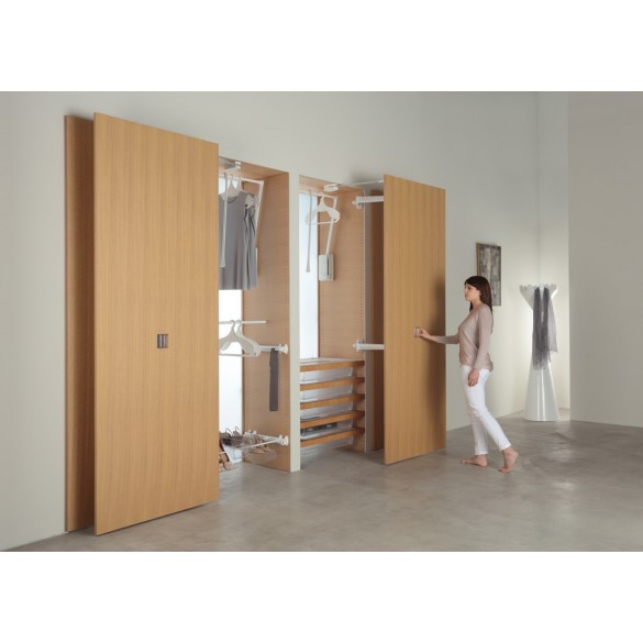 SISTEMA ROTOTRASLANTE PER MOBILE MOTION-V0 GRIGIO/ALLUMINIO - SERVETTO