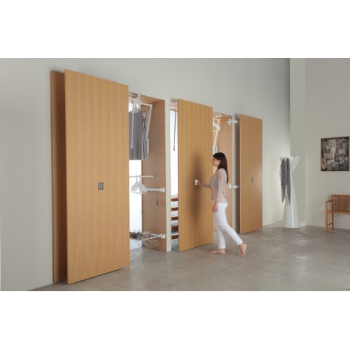 SISTEMA ROTOTRASLANTE PER MOBILE MOTION-V0 GRIGIO/ALLUMINIO - SERVETTO
