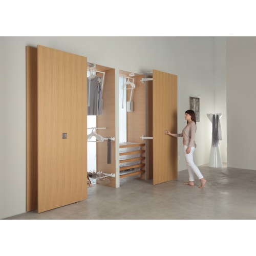 SISTEMA ROTOTRASLANTE PER MOBILE MOTION-V0 GRIGIO/ALLUMINIO - SERVETTO