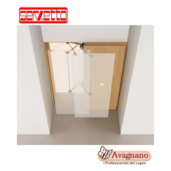 SISTEMA ROTOTRASLANTE PER MOBILE MOTION-V0 GRIGIO/ALLUMINIO - SERVETTO