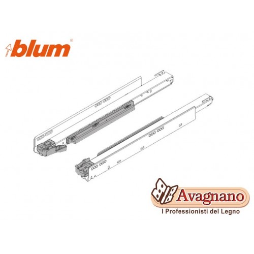 BLUM LEGRABOX GUIDE FIANCO ESTRAZIONE TOTALE 750.5001S MM 500 KG.40