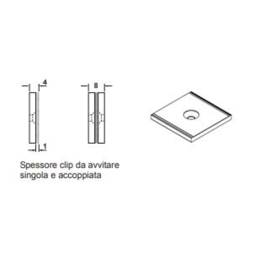SISTEMA DI FISSAGGIO PRESSOTEX/VELOUR - HAFELE