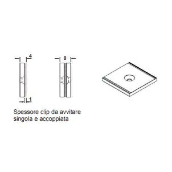 SISTEMA DI FISSAGGIO PRESSOTEX/VELOUR - HAFELE