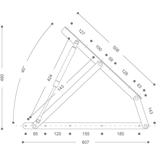 MECCANISMO PER LETTO SINGOLO CONTENITORE