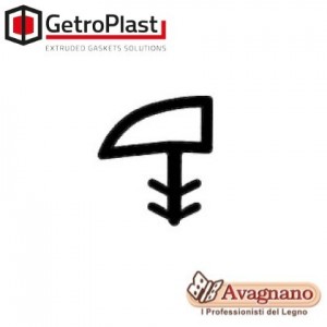 ROTOLO GUARNIZIONE SL193 PER PORTA BATTENTE BIANCO 36.5 M